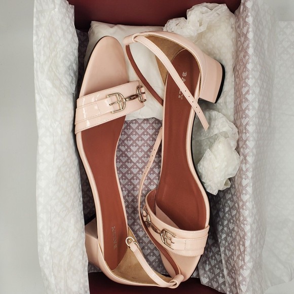 bally cloto calf patent leather women shoes sandals petal bnwt - Picture 6 of 12